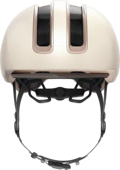 Abus Casque De Velo Urban Avec Lumiere HUD-Y Or L -Vélos Soldes Abus Fahrradhelm Urban mit Licht HUD Y Gold Vorne