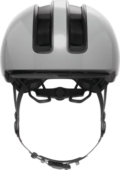 Abus Casque De Velo Urban Avec Lumiere HUD-Y Gris L -Vélos Soldes Abus Fahrradhelm Urban mit Licht HUD Y Grau Vorne