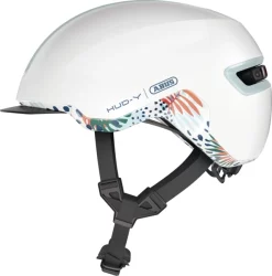 Abus Casque De Velo Urban Avec Lumiere HUD-Y Blanc M