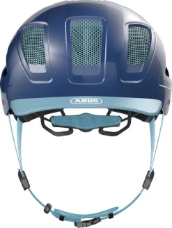 Abus Casque De Velo Urban Avec Lumiere HYBAN 2.0 Bleu XL -Vélos Soldes Abus Fahrradhelm Urban mit Licht HYBAN 2.0 Blau Vorne