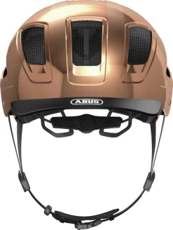 Abus Casque De Velo Urban Avec Lumiere HYBAN 2.0 Cuivre XL -Vélos Soldes Abus Fahrradhelm Urban mit Licht HYBAN 2.0 Kupfer Vorne