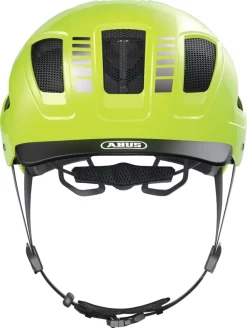 Abus Casque De Velo Urban Avec Lumiere HYBAN 2.0 SIGNAL Jaune XL -Vélos Soldes Abus Fahrradhelm Urban mit Licht HYBAN 2.0 SIGNAL Gelb Vorne