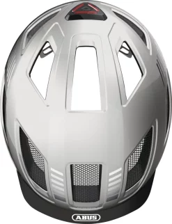 Abus Casque De Velo Urban Avec Lumiere HYBAN 2.0 SIGNAL Gris L -Vélos Soldes Abus Fahrradhelm Urban mit Licht HYBAN 2.0 SIGNAL Grau Erwachsene