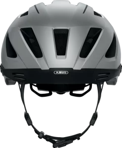 Abus Casque De Velo Urban Avec Lumiere PEDELEC 2.0 MIPS Gris L -Vélos Soldes Abus Fahrradhelm Urban mit Licht PEDELEC 2.0 MIPS Grau Vorne