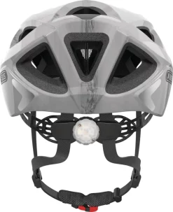 Vélos Soldes -Vélos Soldes Abus Fahrradhelm mit Licht Aduro 2.0 Weiss Hinter