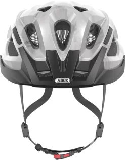 Abus Casque De Velo Avec Lumiere Aduro 2.0 Blanc L -Vélos Soldes Abus Fahrradhelm mit Licht Aduro 2.0 Weiss Vorne