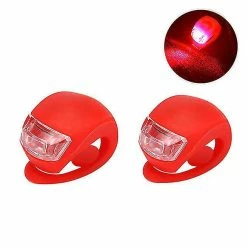 Unbranded Led Silicone Bicycle Front Rear Light Set 3 Modes Imperméable à L’eau VTT Mountain Road Bike Cyclisme Headligh