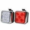 Unbranded Mountain Bike Tail Light Usb Rechargeable Bicycle Light, Rouge + Blanc