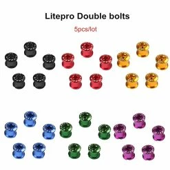 Unbranded Litepro 5pcs Bicycle Wheel Bolt Crankset Bike Parts Rouge -Vélos Soldes 473994641 max