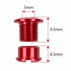 Unbranded Litepro 5pcs Bicycle Wheel Bolt Crankset Bike Parts Rouge -Vélos Soldes 473994993 max