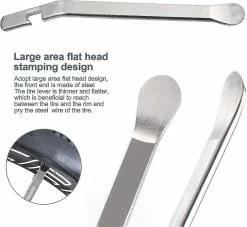 Unbranded 3pcs Acier Inoxydable Bicycle Tire Levers Metal Tyre Spoon Iron Changing Tool Bike Tire Levers To Repair Bike Tube Bike Tire Repair Tools Bike Tube Rep -Vélos Soldes 684967257 max