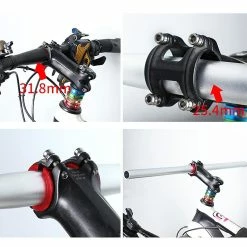 Unbranded Guidon De Vélo Shim 25.4-31.8mm Bike Stem Pad Conversion Sheet Installation -Vélos Soldes 776474915 max